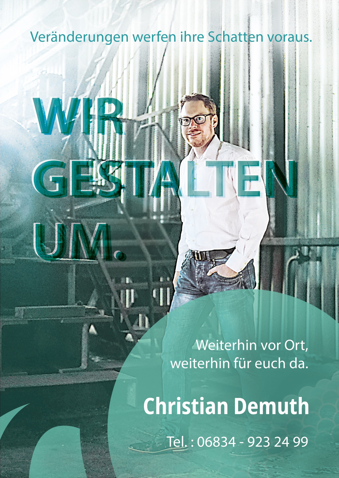 Posteranwendung des Christian-Demuth-Logos