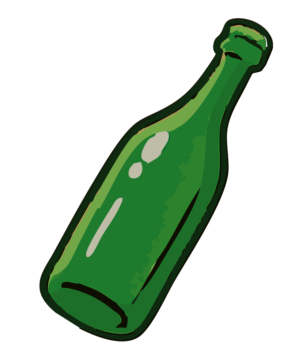 EVS Einzelillustration Flasche für Magnetwand